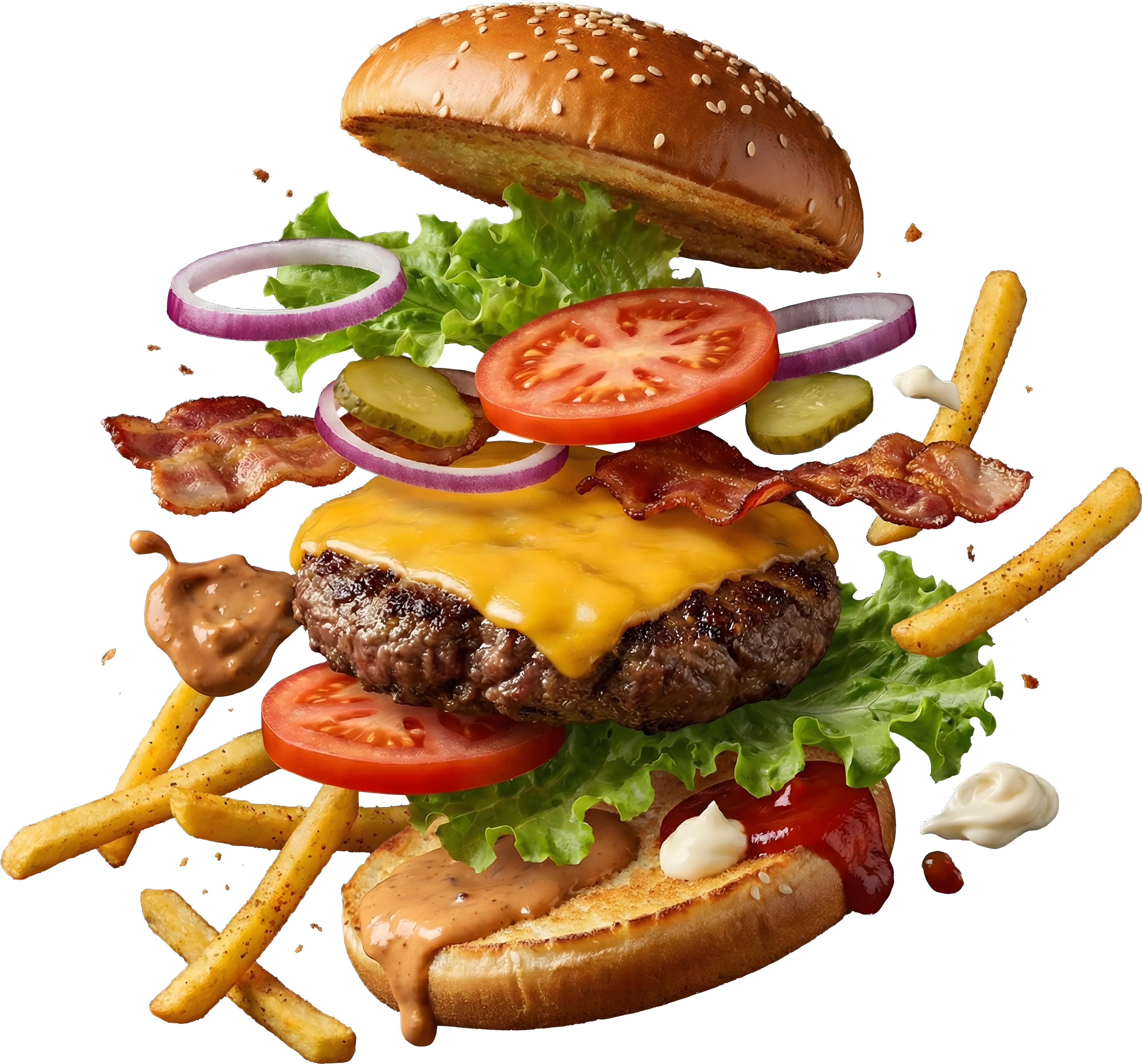 Chicken Wins Signature Big Burger